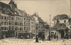 Basel - Tramhaltstelle am BArfusserplatz Basel - Tramhaltstelle am BArfusserplatz