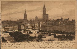 Strassburg - Klerer-Platz Postcard