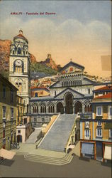Facciata del Duomo Amalfi, Italy Postcard Postcard