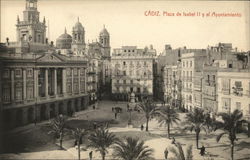 Cádiz. Plza de Isabel II y el Ayuntamiento Postcard