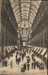 Galleria Vittorio Emanuele Milan, Italy Postcard Postcard