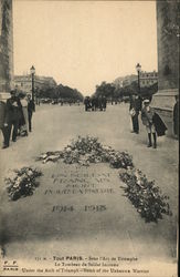 Under the Arc de Triomphe - Tomb of the Unknown Warrior Postcard