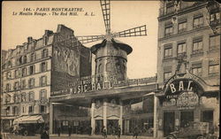 Le Moulin Rouge - Montmartre Postcard
