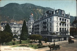 Grand Hotel Metropole Interlaken, Switzerland Postcard Postcard