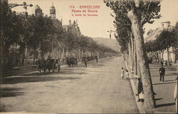 Paeo de Gracia Barcelona, Spain Postcard Postcard Postcard