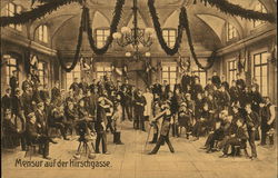 Frencing - Mensur auf der Hirschgasse Postcard