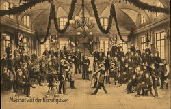 Frencing - Mensur auf der Hirschgasse Postcard Postcard