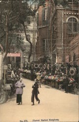 Flower Market Postcard