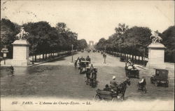 L'Avenue des Champs-Elysees Postcard