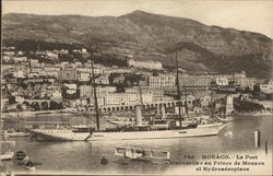 Monaco. - Le povt "Hirondelle" au Prince de Monaco et Hydroaeroplane Postcard Postcard