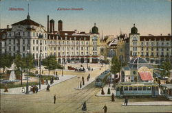 Karlstor-Rondell Munich, Germany Postcard Postcard