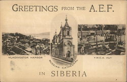 Greetings from the A.E.F. Vladivostock, Russia Postcard Postcard