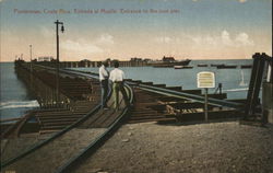 puntarenas. Costa Rica. Entrada al Muelle. Entrance to the iron pier. Punta Arenas, Costa Rica Central America Postcard Postcard