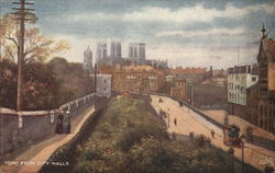 York from City Walls England Yorkshire Postcard Postcard