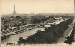 Panorama de PAris - Perspective sur la Seine vue prise du Pavillion de Flore Postcard