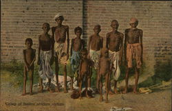 Group of famine stricken victims Group of famine stricken victims