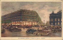Le Grand Hotel - Place de Opera - Paris Postcard