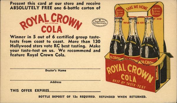 Royal Crown Cola Advertising