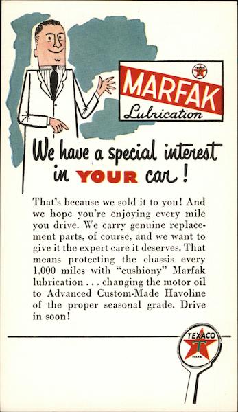 Marfak Lubrication - Texaco Advertising