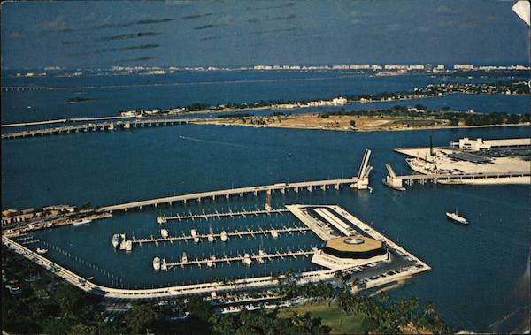 Aerial VIew of Miamarina Miami Florida