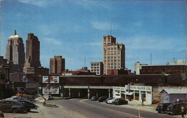 Skyline View of Downtown Looking West on Harrison Avenue Oklahoma City