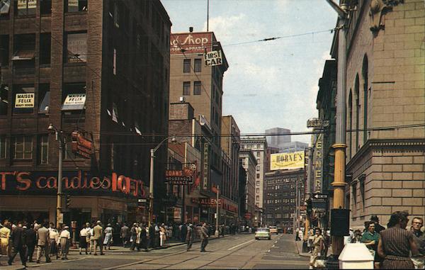 Downtown Fifth Avenue Pittsburgh Pennsylvania