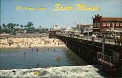 Famous Santa Monica Pier California Postcard Postcard Postcard