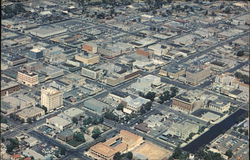Aerial View of Downtown Bakersfield, CA Postcard Postcard Postcard