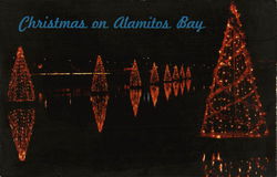 Christmas on Alamitos Bay Long Beach, CA Postcard Postcard Postcard
