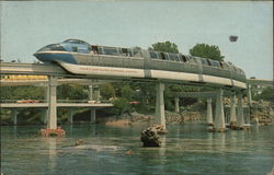 Disneyland-Alweg Monorail System Anaheim, CA Postcard Postcard Postcard