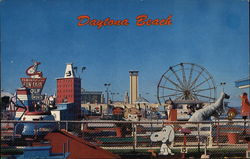 Amusement Park and Tower Daytona Beach, FL Postcard Postcard Postcard