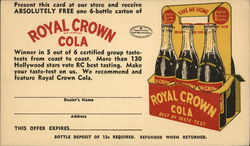 Royal Crown Cola Advertising Postcard Postcard Postcard