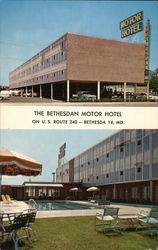 The Bethesdan Motor Hotel Maryland Postcard Postcard Postcard