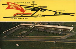 Washburn's Motel COurt Postcard