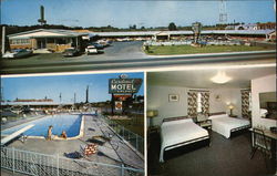 Cardinal Motel & Dining Room Postcard