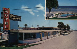 Blue Heaven Motel Daytona Beach, FL Postcard Postcard Postcard