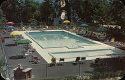 Fair View Hotel - Hollywood Style Filtered Pool Spring Valley, NY Postcard Postcard Postcard