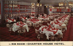 Charter House Hotel - Rib Room Postcard