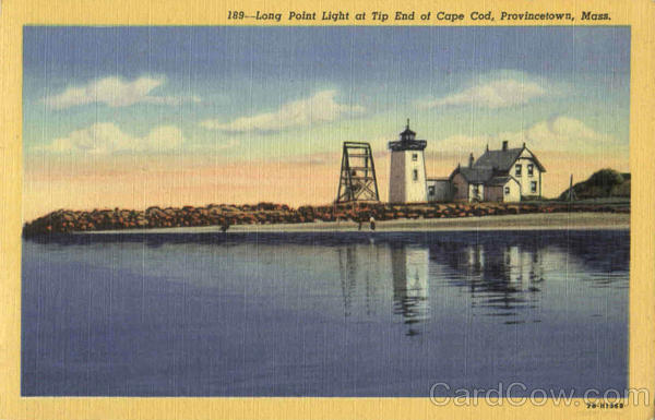 Long Point Light At Tip End Of Cape Cod Provincetown Massachusetts