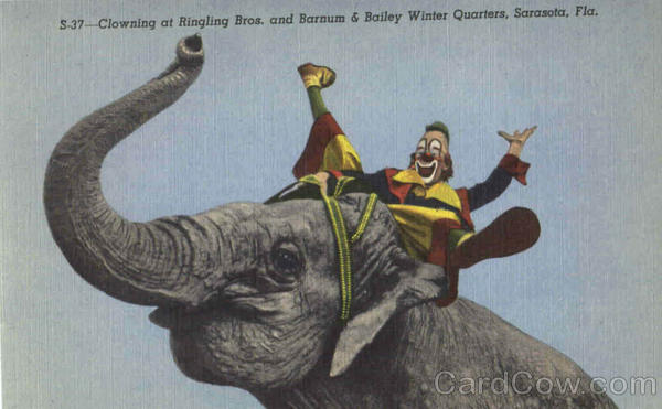 Clowning At Ringling Bros. And Barnum & Bailey Winter Quarters Sarasota Florida
