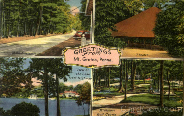Greetings From Mt. Gretna Mount Gretna Pennsylvania