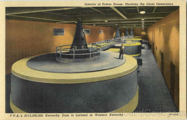 Interior Of Power House Kentucky Dam