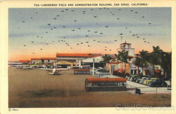 Lindbergh Field And Administration Building San Diego California