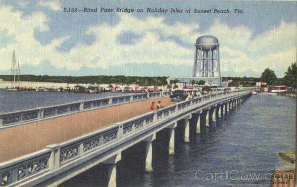 Blind Pass Bridge On Holiday Isles Sunset Beach Florida