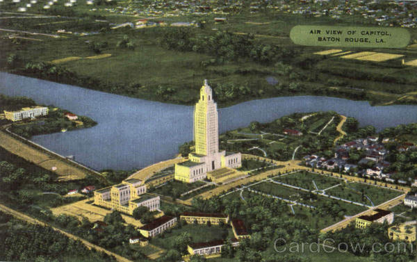 Air View Of Capitol Baton Rouge Louisiana