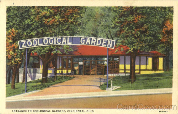 Entrance To Zoological Gardens Cincinnati Ohio