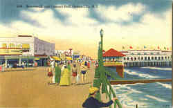 Boardwalk And Concert Hall Postcard