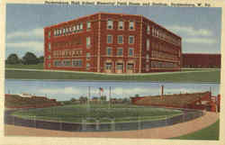 Parkersburg High School Memorial Field House And Stadium West Virginia Postcard Postcard
