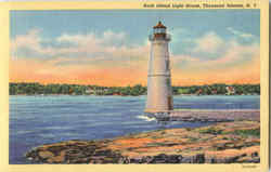 Rock Island Light House Postcard
