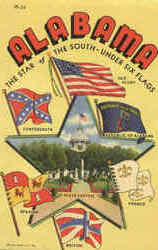 The Star Of The South Under Six Flags Alabama Postcard Postcard